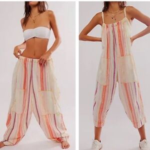 FREE PEOPLE DREAM IN COLOR CONVERTIBLE PANTS JUMPSUIT SMALL MEDIUM